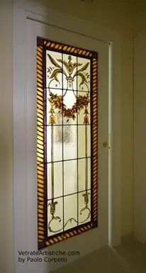 vetrata artistica in giallo d'argento