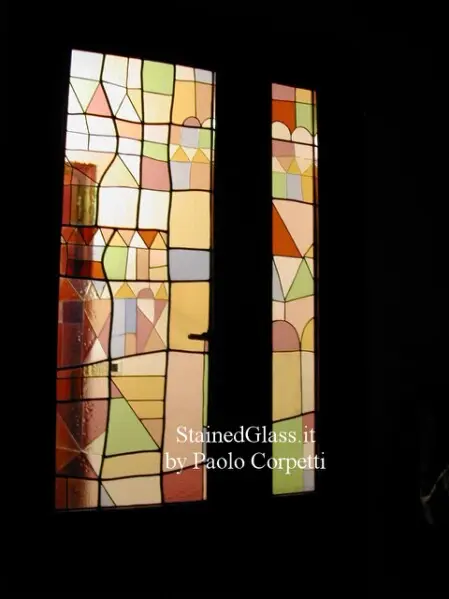 vetrata per porta 