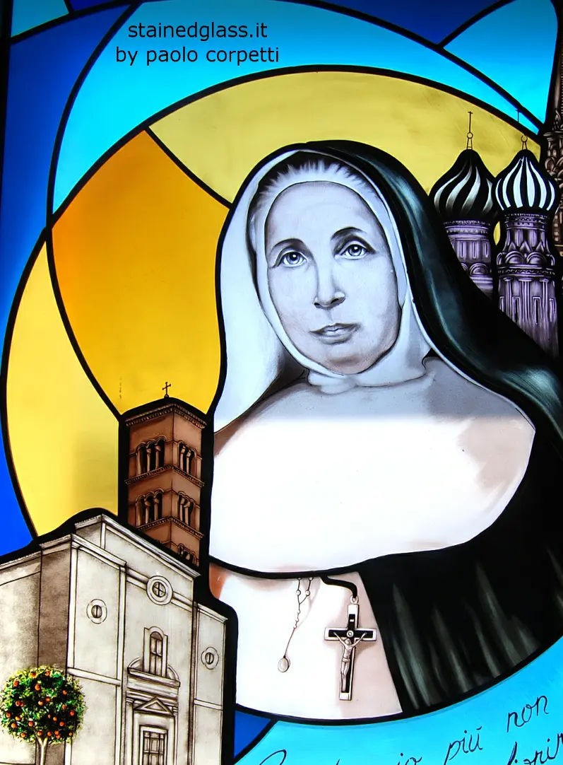 Vetrata artistica Madre Lalia