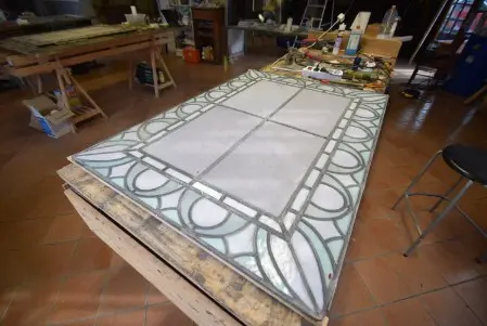 restauro vetrata artistica