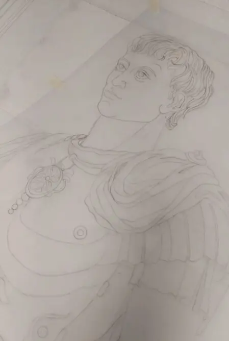 disegno per incisione a scavo