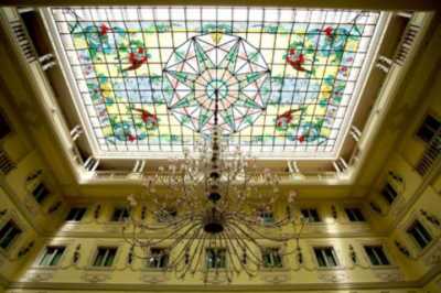 vetrate per il velario del grand hotel vanvitelli