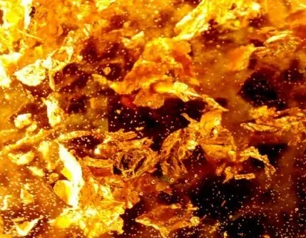 foglia oro e resina
