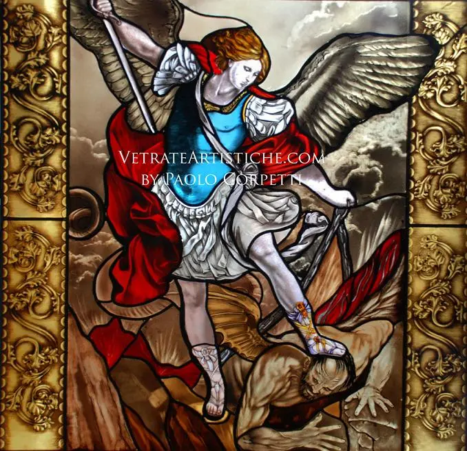 Vetrata san mihele arcangelo