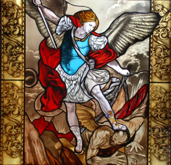 Vetrata artistica san Michele Arcangelo