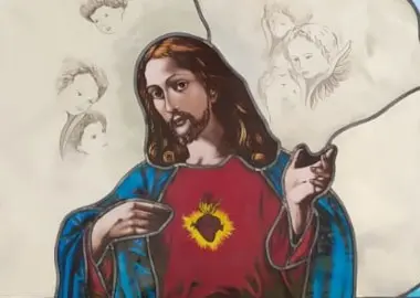 vetrata artistica per cappella