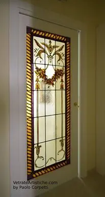 vetrata artistica per arredamento