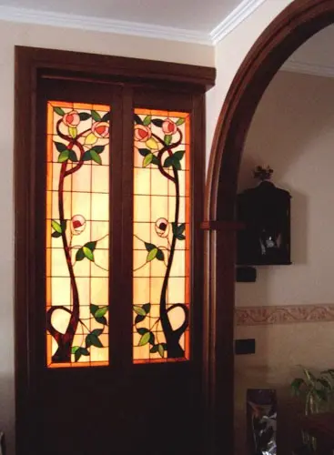 vetrata artistica per porta