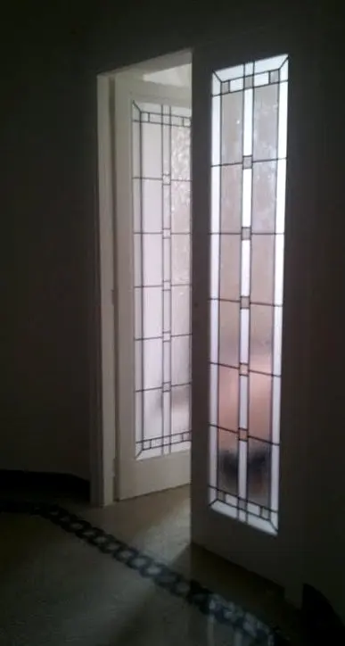 vetrata a piombo per porta