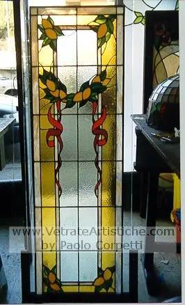 vetrata con limoni