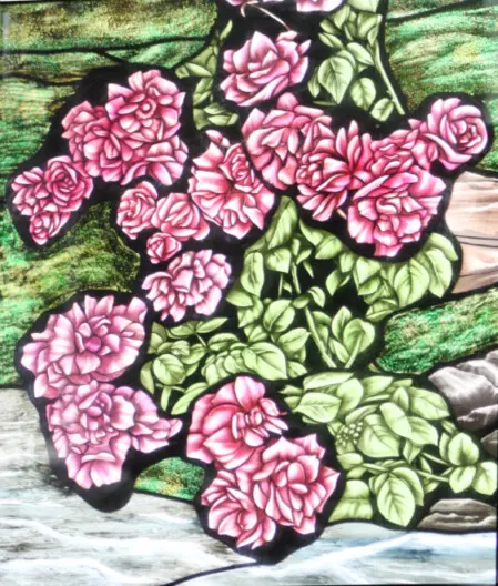 vetrata artistica dipinta 