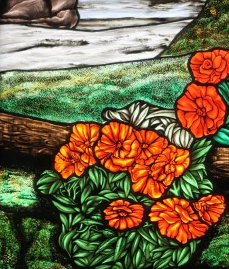 vetrata artistica rilegata