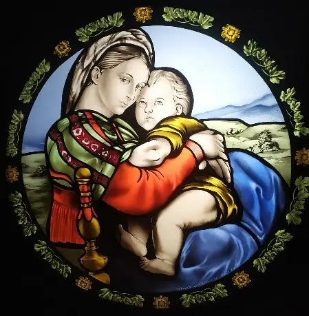 immagine vetrata arte sacra