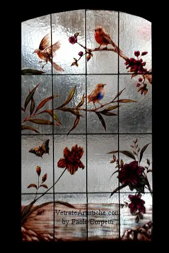 vetrata artistica per porta