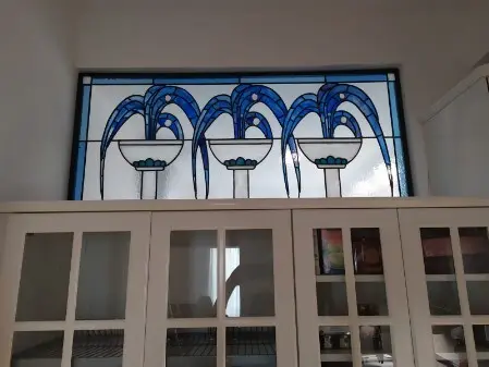 vetrata d'arte  per arredamento