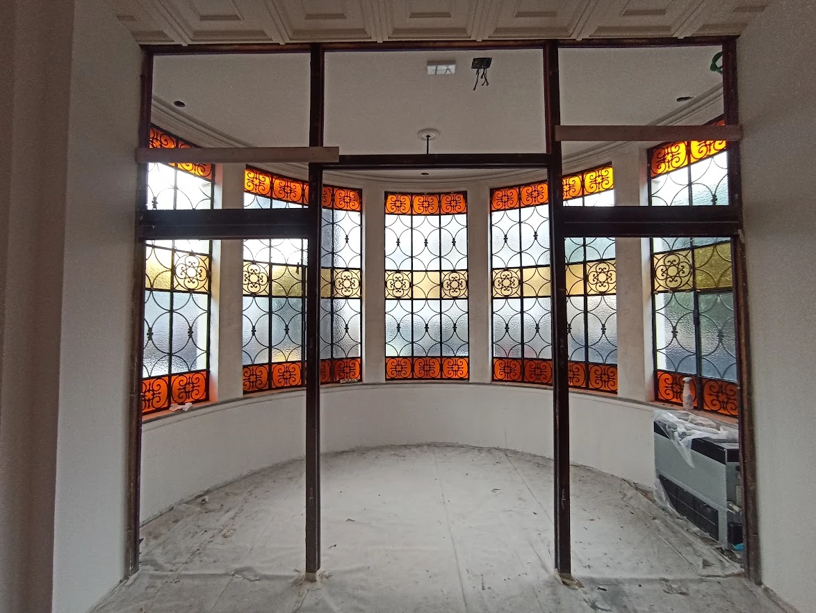 vetrate artistiche Palazzina via Nomentana - Roma