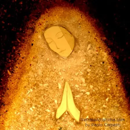 madonnina in vetrofusione