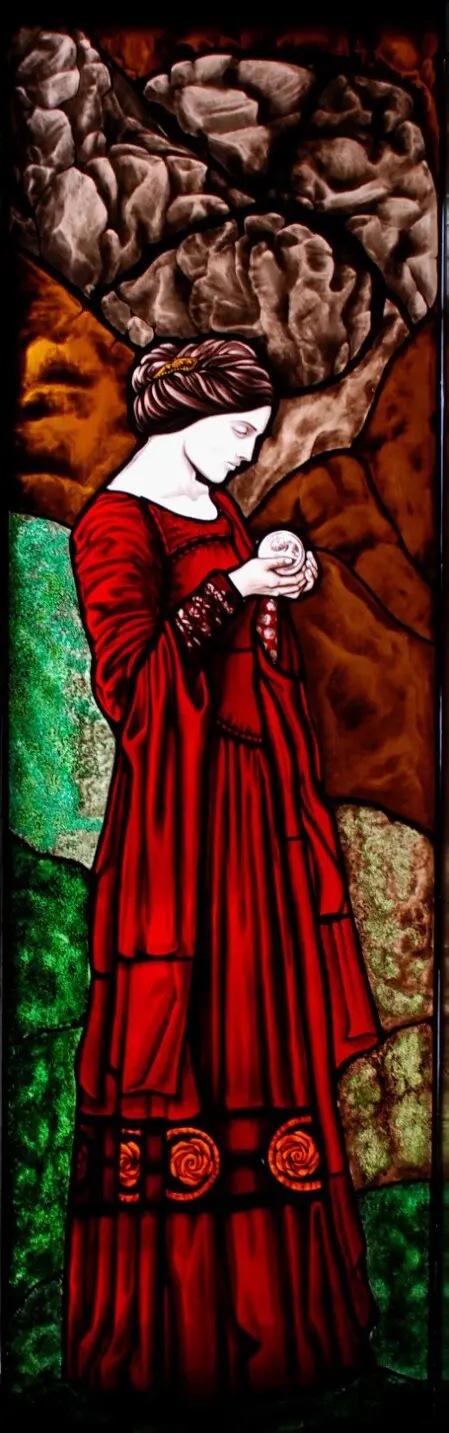 vetrata artistica per villa Lilli